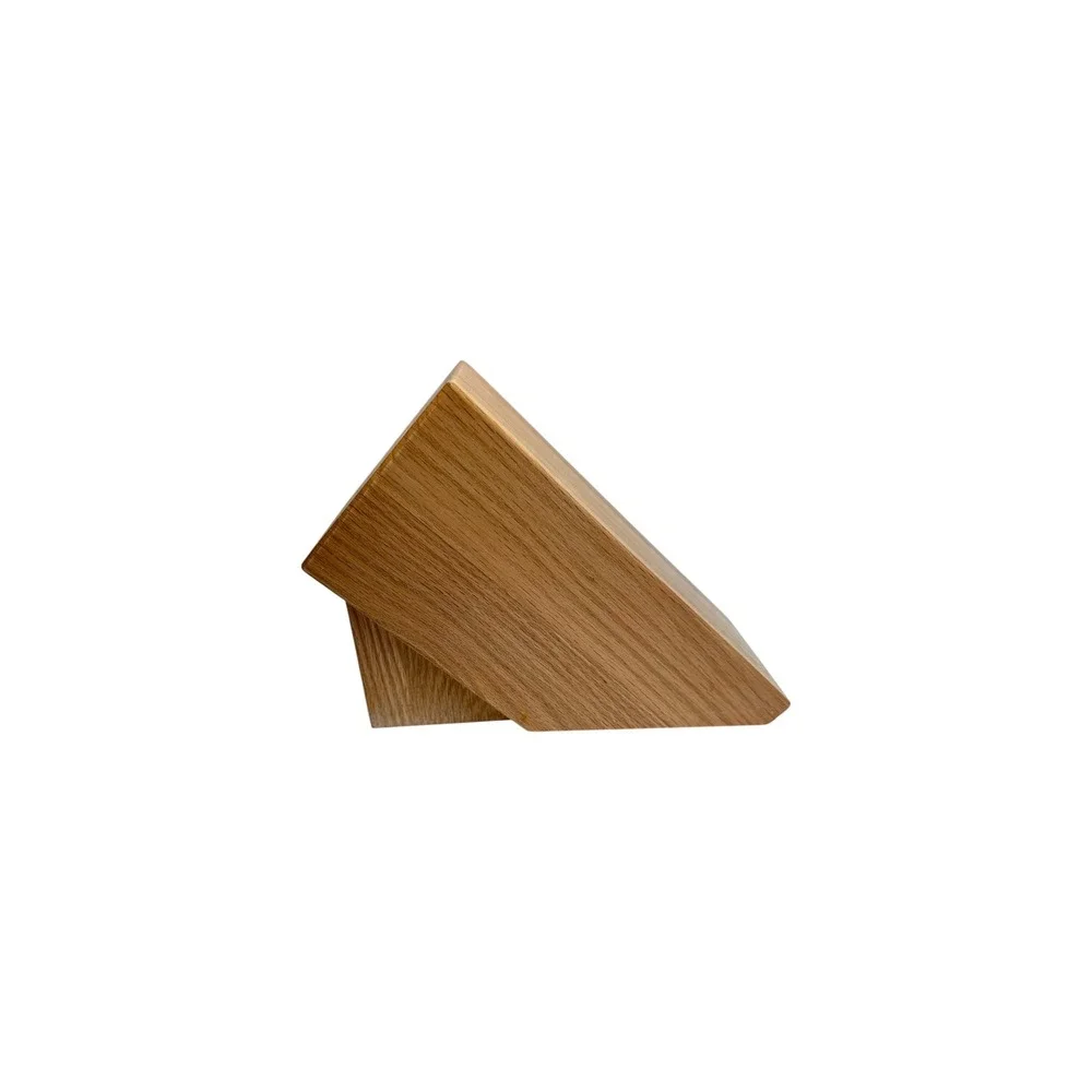Cutco 5 Slot Oak Wood Knife Block Kitchen Storage Brown Good Made in USA‎